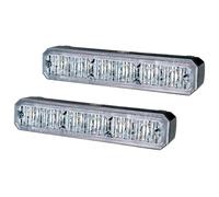 HELLA 2XD 014 560-401 LED-Luz de aviso, de destellos - BST - 12/24V - amarillo - montaje exterior/Conexión roscada - Cable: 860mm - Juego