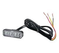 HELLA 2XD 014 561-101 LED-Luz de aviso, de destellos - BST - 12/24V - azul - montaje exterior/Conexión roscada - Cable: 970mm - Conector: extremos de cable abiertos - Juego