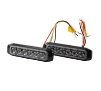 HELLA 2XD 014 562-811 LED-Luz de aviso, de destellos - BST-Slim - 12/24V - rojo/azul - montaje exterior/atornillado - transparente - rojo/azul - Conector: extremos de cable abiertos - Juego
