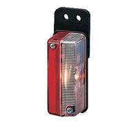 HELLA Luz de delimitación lateral 2XS 005 020-011 12/24V montaje lateral exterior transparente/rojo