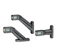 HELLA 2XS 011 769-021 Luz de gálibo - LED - 12/24V - Color de tulipa: amarillo/rojo/blanco - Cable: 500mm - Conector: EasyConn - 2polos - derecha/Montaje lateral ext.