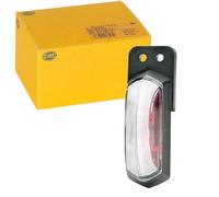 HELLA 2XS 205 020-151 Luz de gálibo - LED - 24V - Color LED: rojo/blanco - Cable: 500mm - Montaje lateral ext.