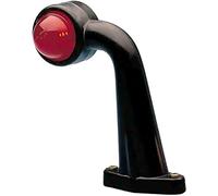 HELLA 2XS 950 071-031 Luz de gálibo - montaje exterior - Color de tulipa: Blanco leche/rojo/blanco - Montaje lateral ext.