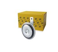 HELLA 3AL 002 952-871 Bocina - M26 - 24V - 115dB (A) - Rango de frecuencia: 335Hz - sonido grave - Color de carcasa: gris - Conexión de enchufe plano