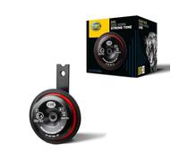 HELLA Bocina - S90 - 12V - 113dB (A) - Rango de frecuencia: 415Hz - sonido agudo - ECE - Color de carcasa: rojo/negro - Conexión de enchufe plano - 3AL 922 000-961