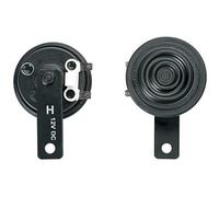 HELLA 3AL 922 196-011 Bocina - S70 - 12V - 112dB (A) - Rango de frecuencia: 420Hz - sonido agudo - Color de carcasa: negro - Conexión de enchufe plano