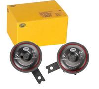 HELLA 3AL 922 200-761 Bocina - S90 - 12V - 113dB (A) - Rango de frecuencia: 350Hz - sonido grave - Color de carcasa: negro - Conexión de enchufe - Conector: Conector DEUTSCH