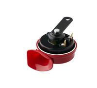 HELLA 3FG 007 424-001 Bocina - TE16 - 12V - 110dB (A) - Rango de frecuencia: 400Hz - sonido grave - eléctrico - Color de carcasa: rojo/negro - Conexión de enchufe plano