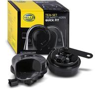 HELLA 3FH 012 010-081 Bocina - TE16S - 12V - 110dB (A) - Rango de frecuencia: 400/500Hz - eléctrico - Color de carcasa: negro - Conector: Ford - Juego