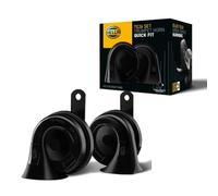Hella 3FH 012 010-131 Bocina - TE16S - 12V - 110dB A - Rango de frecuencia: 400/500Hz - eléctrico - Color de carcasa: negro - Conector: Mazda - Juego, Para MAZDA