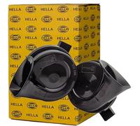 Hella 3FH 012 010-131 Bocina - TE16S - 12V - 110dB A - Rango de frecuencia: 400/500Hz - eléctrico - Color de carcasa: negro - Conector: Mazda - Juego, Para MAZDA
