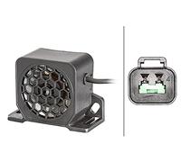 HELLA 3SL 996 139-501 Avisador de marcha atrás - BM20 - 92dB (A) - Rango de frecuencia: 1200Hz - atornillado - Cable: 140mm - Conector: Conector DEUTSCH - Cant.: 1