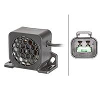 HELLA 3SL 996 139-511 Avisador de marcha atrás - BM20 - 97dB (A) - Rango de frecuencia: 1200Hz - atornillado - Cable: 140mm - Conector: Conector DEUTSCH - Cant.: 1