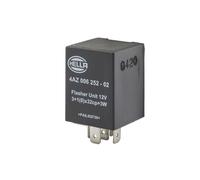 HELLA 4AZ 006 252-027 Relé de intermitencia - 12V - 6polos - montaje exterior/enchufado - eléctrico