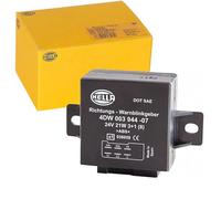 Hella Relé de intermitencia 4DW 003 944-071 - 24V 6 polos electrónico con soporte