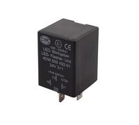 HELLA 4DW 009 492-011 Relé de intermitencia - 24V - 4polos - enchufado - eléctrico - LED - con soporte