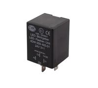 HELLA 4DW 009 492-011 Relé de intermitencia - 24V - 4polos - enchufado - eléctrico - LED - con soporte