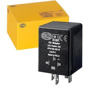 HELLA Relé de intermitencia 4DW 009 492-011 24V 4 polos enchufado LED con soporte MAN TGL 2004-2022