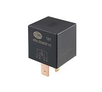 HELLA 4RA 003 437-111 Relé, corriente de trabajo - 12V - 4polos - Diagrama de circuito: S1 - Conector: B3 - Contacto cierre alto rendimiento - Color: negro - sin soporte