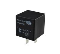 HELLA 4RA 007 507-081 Relé, corriente de trabajo - 12V - 4polos - Diagrama de circuito: X - Conector: X - Contacto de cierre - Color: negro - sin soporte
