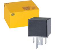 HELLA 4RA 007 793-031 Relé, corriente de trabajo - 12V - 4polos - Diagrama de circuito: S2 - Conector: B3 - Contacto cierre alto rendimiento - Color: negro - sin soporte