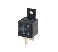 HELLA 4RA 933 332-521 Relé, corriente de trabajo - 12V - 4polos - Diagrama de circuito: S2 - Conector: B3 - Contacto cierre alto rendimiento - Color: negro - con soporte