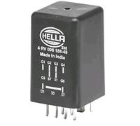 HELLA 4RV 008 188-491 Unidad de control, tiempo de incandescencia - 12V - 9polos - postincandescente - Número de cilindros: 4