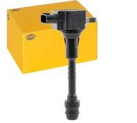 HELLA 5DA 193 175-681 Bobina de encendido - 12V - 3polos - Bobina de encendido cavidad bujía - atornillado