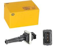 HELLA 5DA 230 035-071 Bobina de encendido - 3polos - Bobina de encendido cavidad bujía - grapado