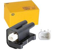 HELLA 5DA 230 035-291 Bobina de encendido - 2polos - Bobina de encendido doble - atornillado