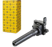 HELLA 5DA 230 035-301 Bobina de encendido - 2polos - Bobina de encendido cavidad bujía - atornillado