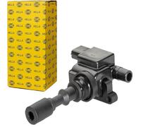 HELLA 5DA 230 035-821 Bobina de encendido - 3polos - Bobina de encendido cavidad bujía - atornillado