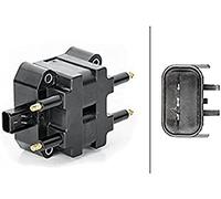 HELLA 5DA 230 036-011 Bobina de encendido - 2polos - Bobina de encendido de distribuidor - atornillado