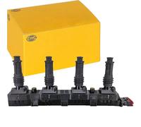 Bobina de encendido incl. conector bujías 5DA 358 000-201 HELLA para OPEL AGILA