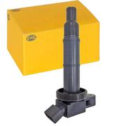 HELLA 5DA 358 000-381 Bobina de encendido - 12V - 4polos - Bobina de encendido cavidad bujía - atornillado