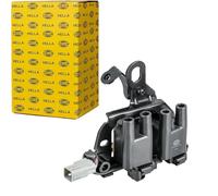 HELLA 5DA 358 057-901 Bobina de encendido - 3polos - incl. conector de bobina/Bobina de encendido doble - atornillado