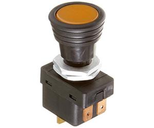 HELLA 6ED 004 778-031 Interruptor - S07 - Accionamiento por cable - Número de conexiones: 3 - atornillado - Interruptor on/off - Calibre diámetro: 14.5mm - iluminación interruptor: naranja