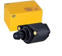 HELLA 6NW 358 192-051 Válvula de mando de ralentí, suministro de aire - 12V - 4polos - atornillado - eléctrico - Cantidad de taladros de fijación: 2 - con juntas