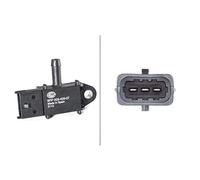 HELLA 6PP 009 409-071 Sensor, presión gas de escape - 3polos - atornillado