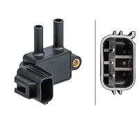 HELLA 6PP 009 409-601 Sensor, presión gas de escape - 3polos - atornillado