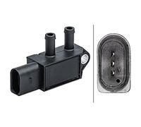 HELLA 6PP 009 409-621 Sensor, presión gas de escape - 3polos - atornillado