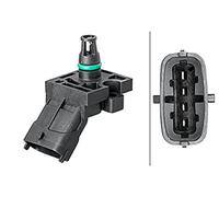 HELLA 6PP 013 112-041 Sensor, presión colector de admisión - 4polos