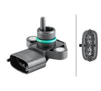 HELLA 6PP 358 152-201 Sensor, presión colector de admisión - 4polos - atornillado