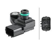 HELLA 6PP 358 152-351 Sensor, presión colector de admisión - 3polos - atornillado