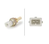 HELLA 6PT 009 107-351 Sensor, temperatura del refrigerante - 12V - 2polos - atornillado - con junta