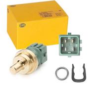 HELLA 6PT 009 107-541 Sensor, temperatura del refrigerante - 12V - 4polos - enchufado - con junta - con circlip