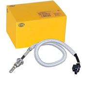 HELLA 6PT 010 376-441 - Sensor de temperatura de escape - 2 pines - atornillado - Cable: 410 mm