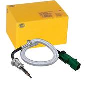HELLA 6PT 010 376-541 Sensor, temp. gas escape - 2polos - atornillado - Cable: 300mm
