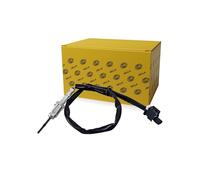 HELLA 6PT 010 376-571 Sensor, temp. gas escape - 2polos - atornillado - Cable: 370mm