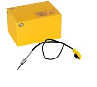Hella Sensor de temperatura de gas de escape 6PT 010 376-591 2 polos atornillado cable 590 mm